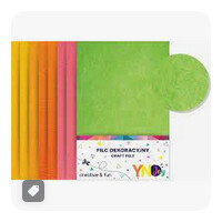 Filc dekoracyjny 8szt FLUO NEON MIX