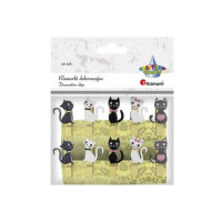 TITANUM Klamerki drewniane z kotami 10