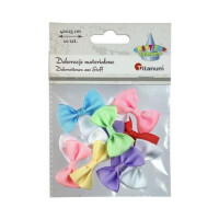 TITANUM Kokardki rypsowe pastelowe