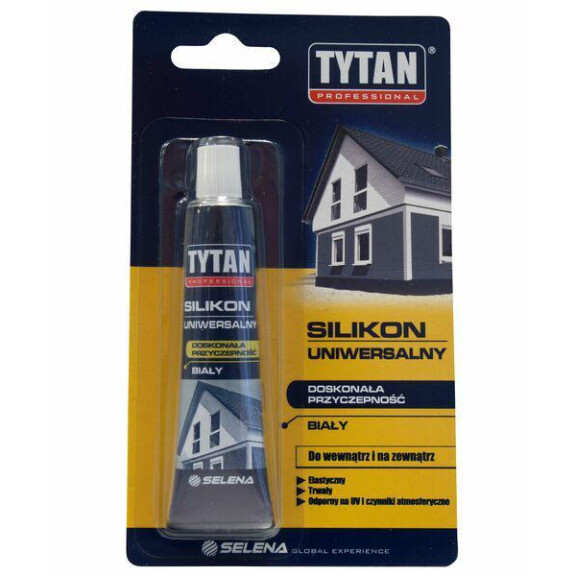 TYTAN Silikon uniwersalny biały w tubce
