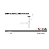 HERMES Syfon zlewozmywakowy POJEDYŃCZY