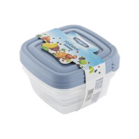 FLORENTYNA Pojemnik niebieski 3x250ml