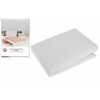 RAVI Prześcieradło frotte z gumką White