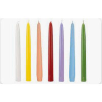 RAVI Świeca stylowa kolorowe 8szt