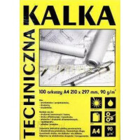 Kalka kreślarska A4 10k 90g KOH-I-NOR