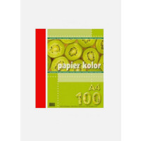 KRESKA Papier ksero A4  czerwony 100ark