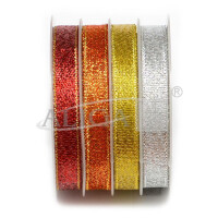 ALIGA Wstążka ozdobna brokatowa