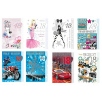 Kartka okolicznościowa Urodziny 18  Mix