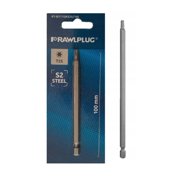 RAWLPLUG Długie bity Torx 25 100mm