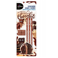 ASTRA Zapachowe gumki i ołówki czekolada