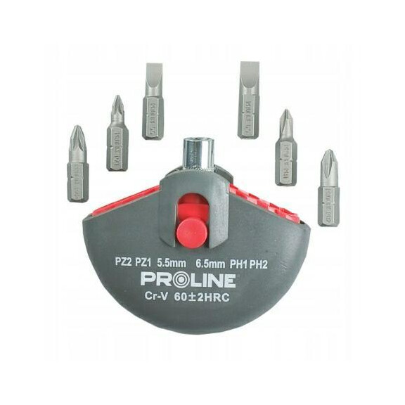 PROLINE Końcówki z uchwytem magn.7szt