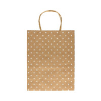 GALERIA PAPIERU Torebki Kraft srebrne