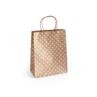 GALERIA PAPIERU Torebki Kraft srebrne