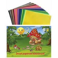 KRESKA Zeszyt papierów kolorowych A5 32k