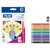 MILAN FLAMASTRY Z CIENKĄ KOŃCÓWKĄ 12