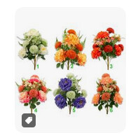 Dekoracje Kwiaty sztuczne Bukiet płaski