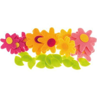 BREWIS Naklejki z filcu KWIATKI 30szt