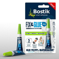 BOSTIK Klej supermocny FIX&GLUE 2g żel