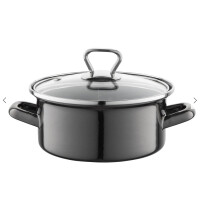 FLORENTYNA Garnek emal. prosty niski