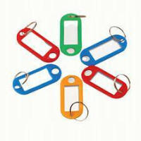 TETIS Zawieszki do kluczy MIX kol. 6szt