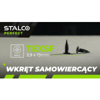 Wkręt samowie TEX fosfat stożkowy płaski