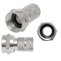 Wtyczka TV satelit. F 6,8 z uszczelką