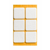 Podkładki filcowe samoprzylepne białe