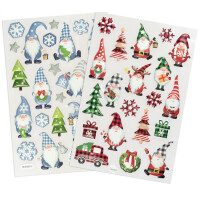 Naklejki Świąteczne Skrzaty 3d