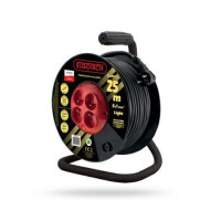 ELGOTECH Przedłużacz zwijany bęben 25m.