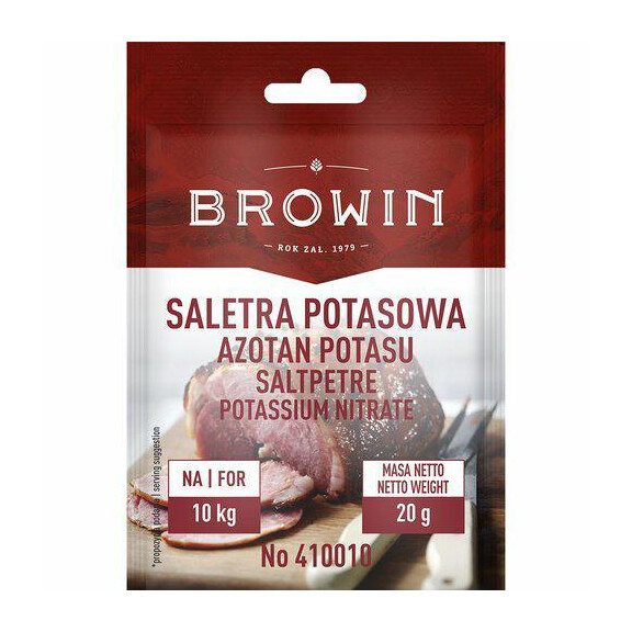 BROWIN Saletra potasowa do pek.mięsa 20g