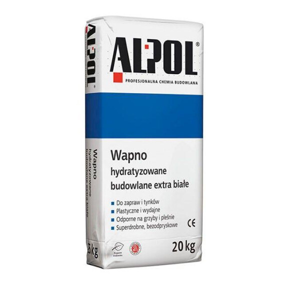 ALPOL Wapno hydrat.bud.extra białe 25kg
