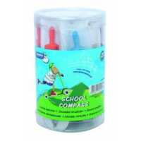 LAMBO Cyrkiel metalowy szkolny w etui