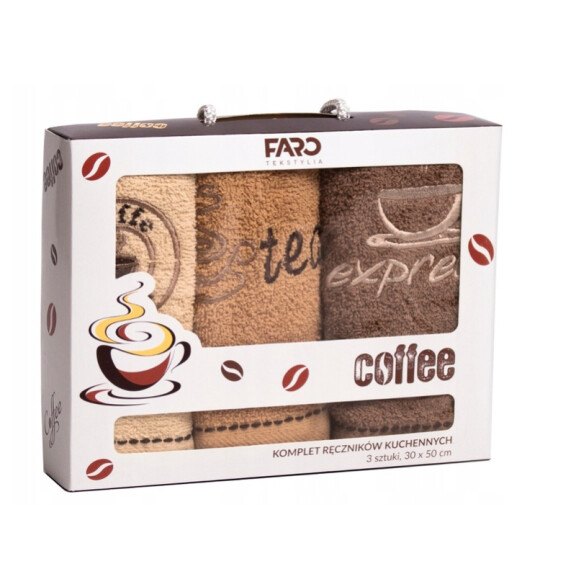 Zestaw kuchennych ręczników Coffee