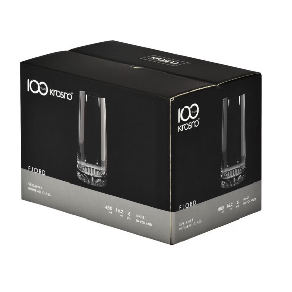 DELHAN FJORD komplet Szklanek na napoje