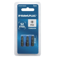 RAWLPLUG Bity długie Torsion Pozidriv3