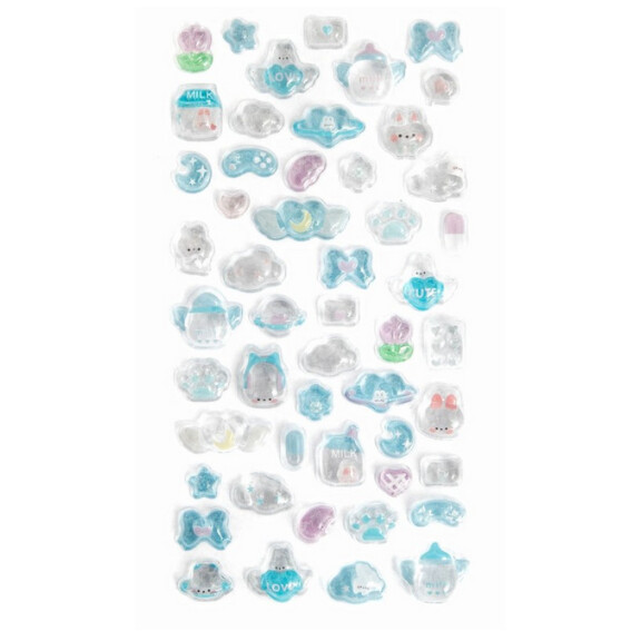 ASTRA Naklejki Candy drops 51szt.- Blue