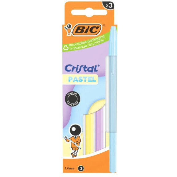 ASTRA Długopis Cristal pastel Black BX3