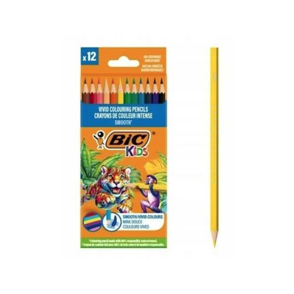 ASTRA Kredki Drewniane Eco Smooth 12