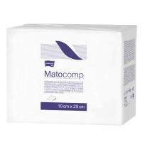 Matopat Matocomp Nesterilné gázové kompresy s RTG niťou 10 x 20 cm 17 12