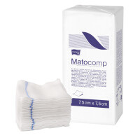 Matopat Matocomp Nesterilné gázové kompresy s RTG niťou 7,5 x 7,5 cm 17 8