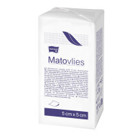 Matopat Matovlies Kompresy z netkanej textílie s RTG niťou 100 kusov 5 x 5 cm 4 40 g