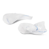 Matopat Abdoma sterilné tupfery z gázy s RTG niťou v blistri 9,5 x 9,5 cm 10 ks