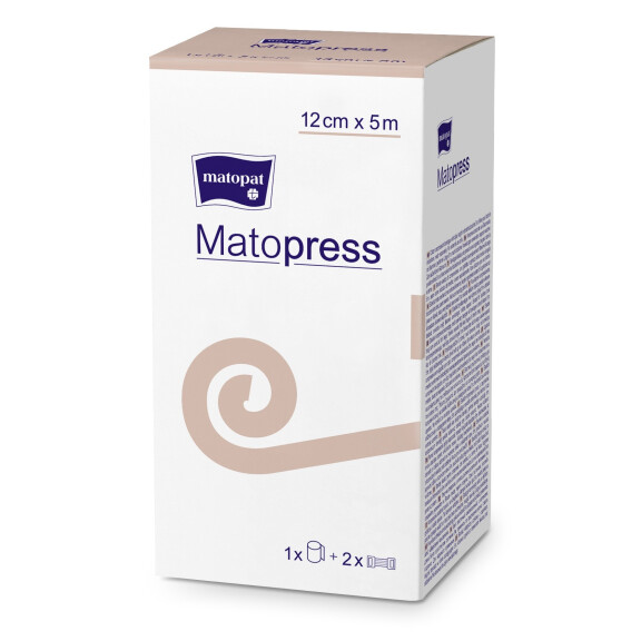 Elastický obväz Matopat Matopress na kompresiu 12 cm x 5 m