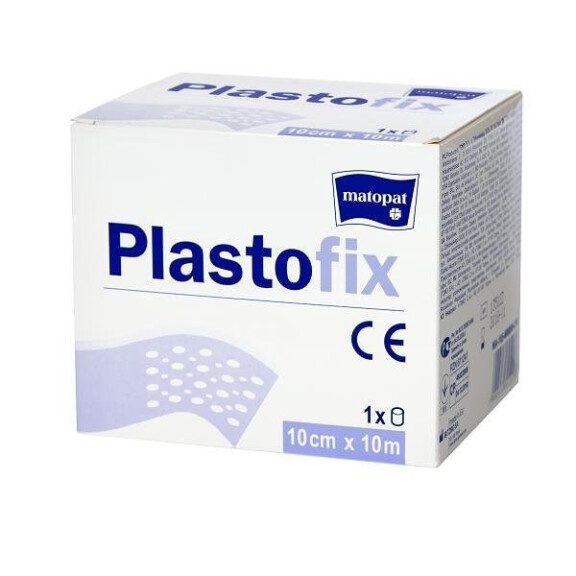 Matopat Plastofix priedušná fixačná náplasť z netkanej textílie 10 cm x 10 m 1 ks