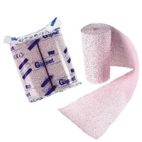 Matopat Gipset – rýchlotuhnúci sadrový obväz na znehybnenie končatín 10 cm x 3 m 2 ks Ružová