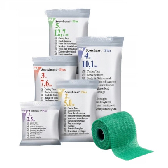 3M Scotchcast Plus ľahká sadrová bandáž na fixáciu zlomenín 10,1 cm x 3,6 m 1 ks Blau