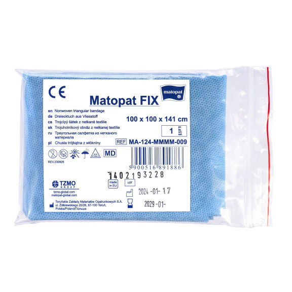 Trojuholníková šatka Matopat FIX z netkanej textílie