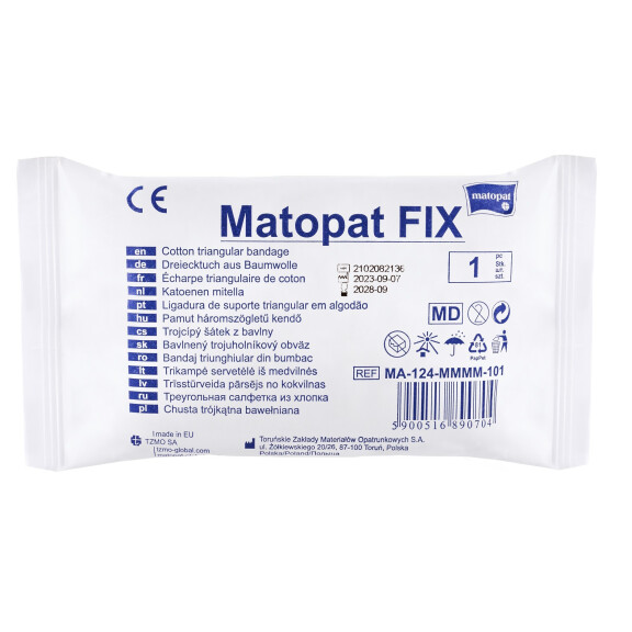 Trojuholníková šatka Matopat FIX 134x95x95cm na znehybnenie 134 x 95 x 95 cm 1 ks