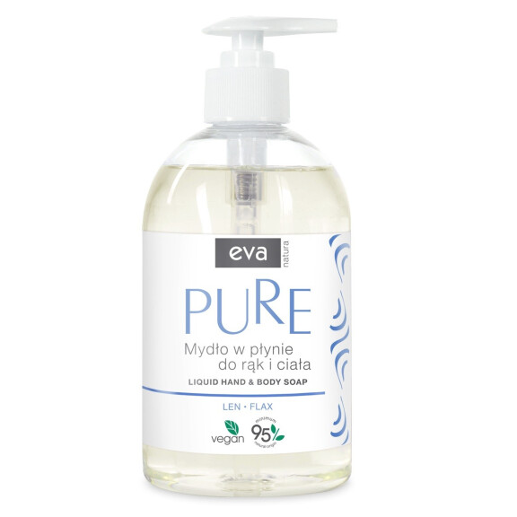 Tekuté mydlo na ruky Eva Natura PURE s ľanovým extraktom Pollena Ewa 500 ml 500 ml