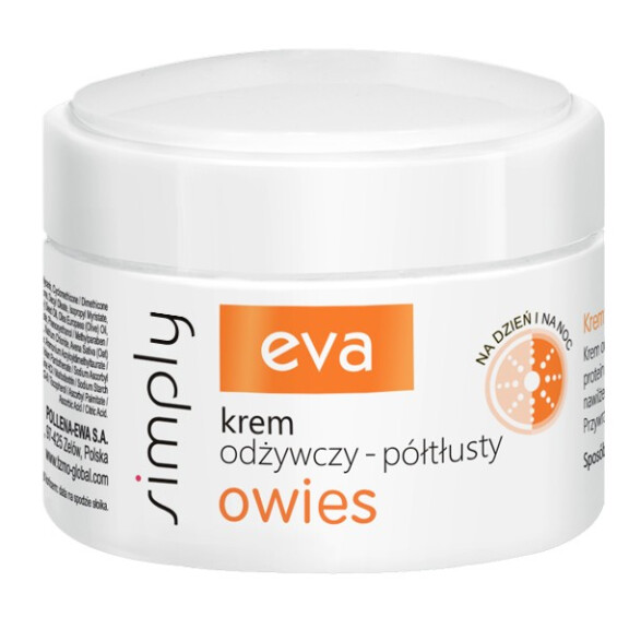 Pollena Ewa Eva Simply výživný krém na tvár s ovsom 50 ml 50 ml